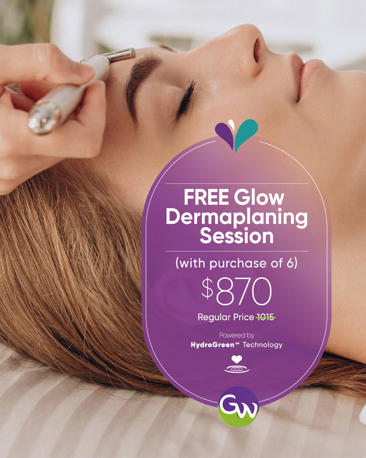 bundles Green Wave free glow dermaplaning session