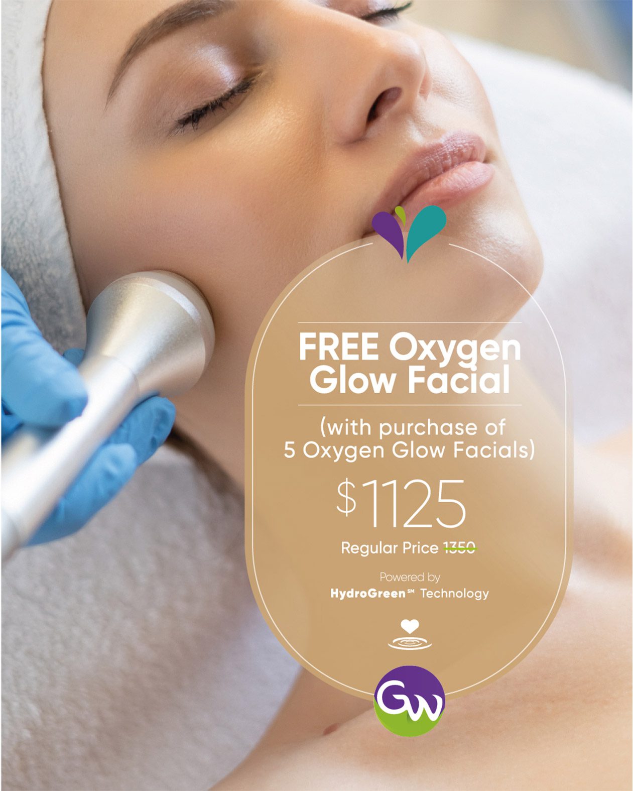 Bundles Green Wave free oxygen glow facial